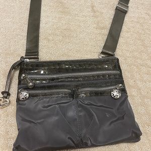 Brighton Cross Body Bag/Purse Silver/Gray